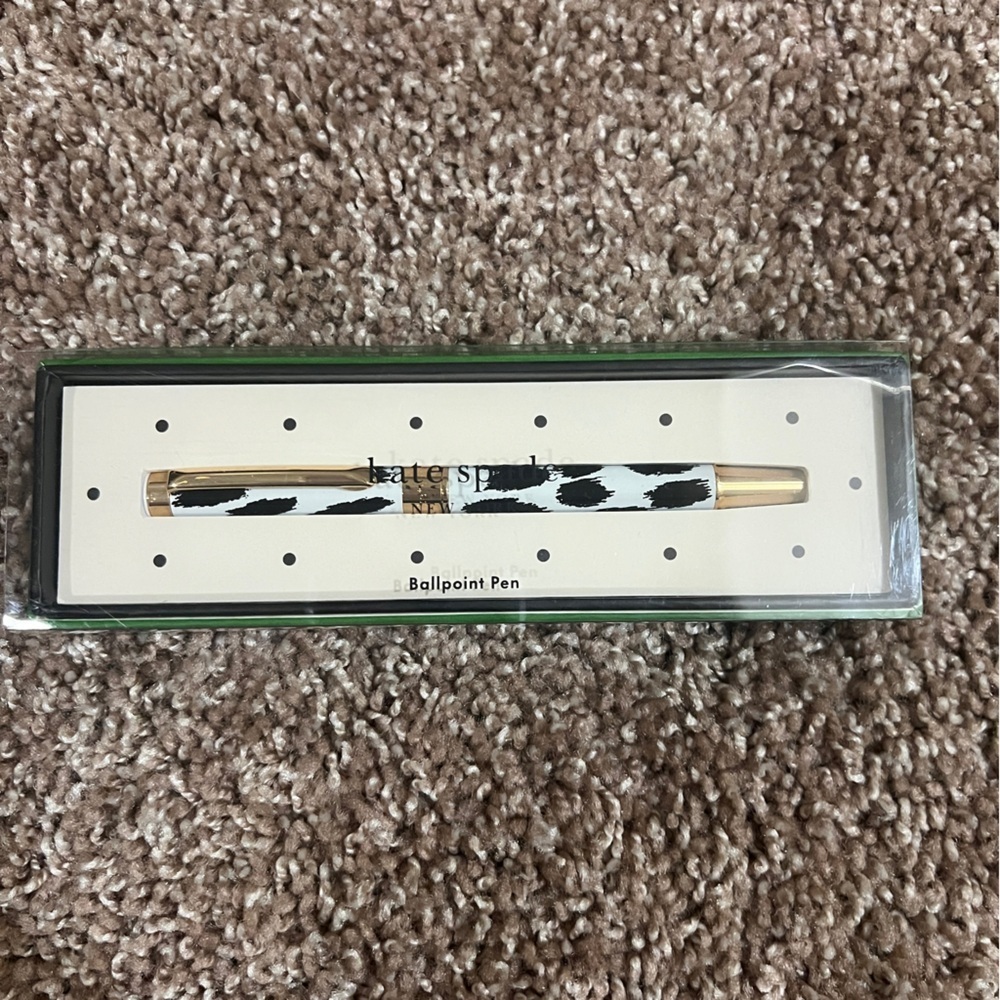 Kate Spade  Modern Leopard BallPoint Pen w/ Box